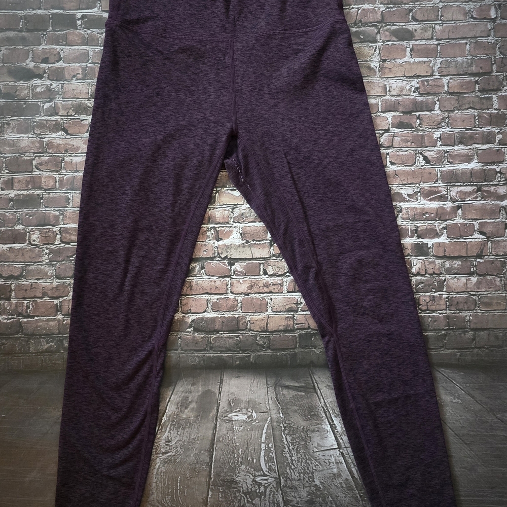 Zyia Active Kids Purple Leggings Sz 8-10 Purple Space Dye